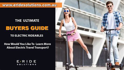 The Ultimate Buyer Amp 39 S Guide To Electric Rideables E Ride Solutions