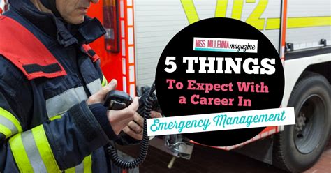 Things To Expect With A Career In Emergency Management