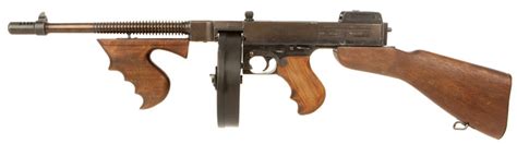 Thompson 1921 Submachine Gun Replica Allied Deactivated Guns