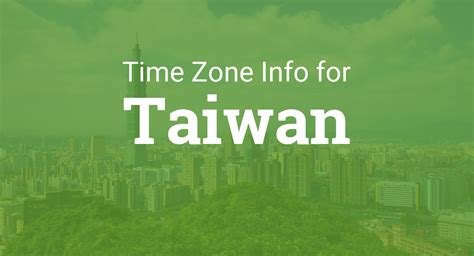 Time Zone In Taiwan