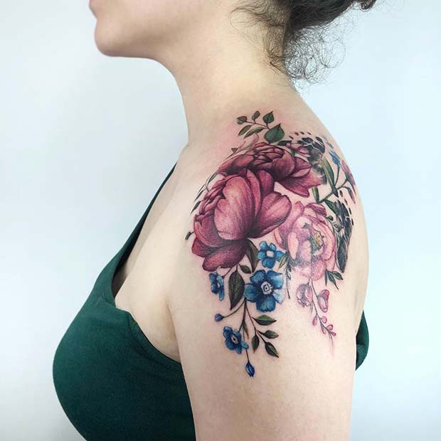 Top 10 Floral Shoulder Tattoos Ideas And Inspiration