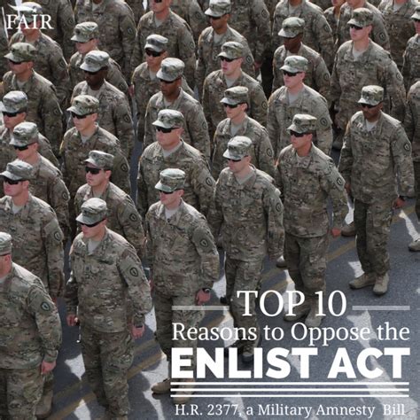 Top 10 Reasons To Oppose The Enlist Act Immigrationreform Com