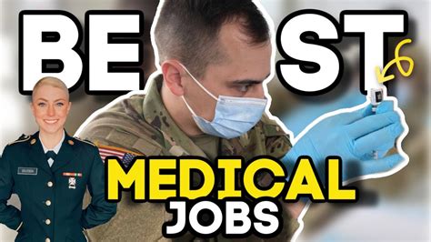 Top 5 Best Jobs In The Army Enlisted Medical Jobs In The Army Youtube