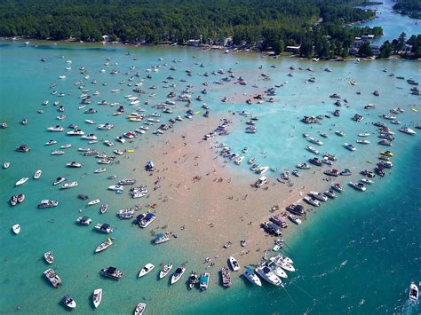 Torch Lake Sandbar Worldatlas