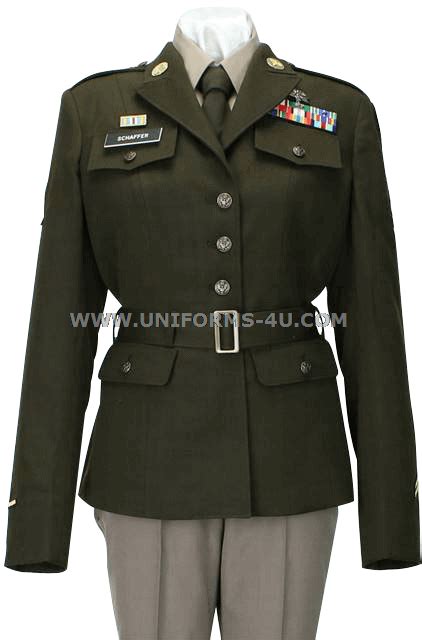 U S Army Female Army Green Service Uniform Agsu Coat