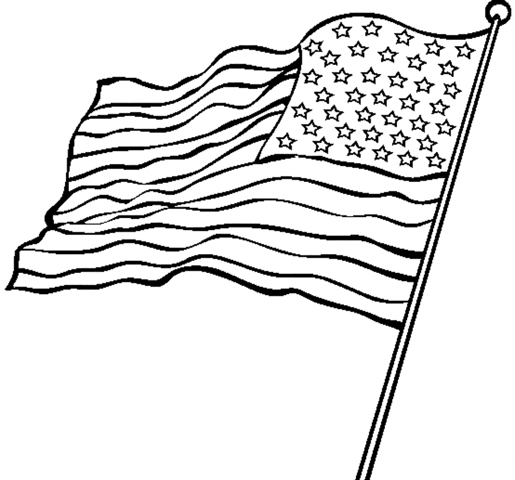 U.s Flag Drawing