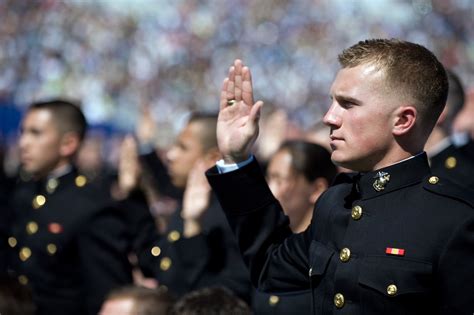 U S Marine Corps 2Nd Lt Robert Innerst Takes The Oath Of Office At