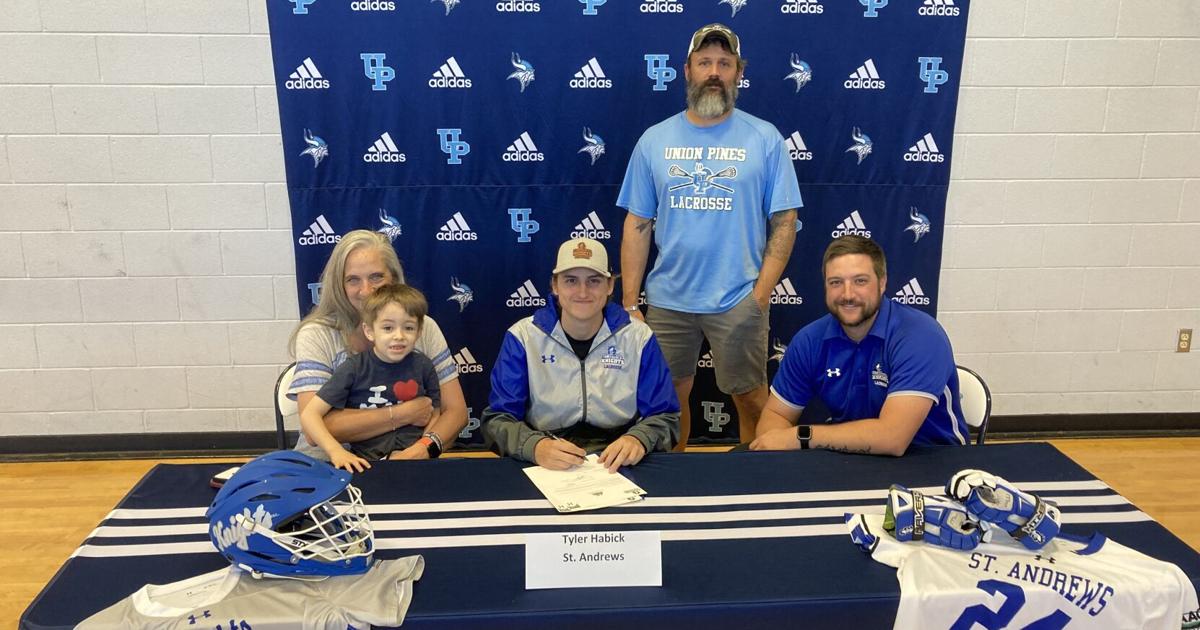 Union Pines Habick Signs To Play Lacrosse At St Andrews Sports Thepilot Com