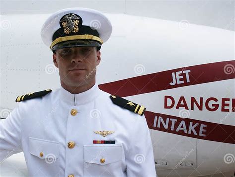 United States Navy Pilot In Dress Whites Stock Image Image Of Navy