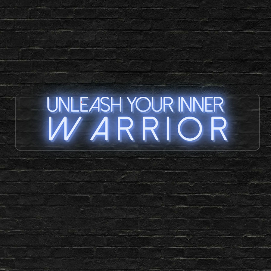 Unleash Your Inner Warrior 1560Mm X 360Mm Funky Neon