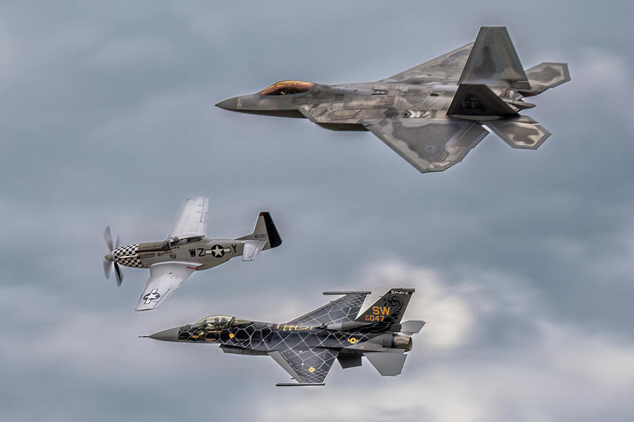 Us Air Force Heritage Flight Photograph By David R Robinson Pixels