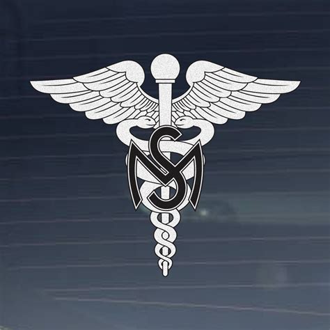 Us Army Division Medical Corps Emblem Reflective Indoor Outdoor Vinyl