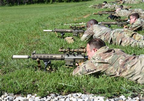 Us National Guard Soldiers Train With New Compact Sniper Rifle