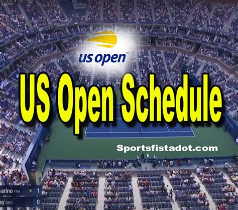 Us Open Schedule Released