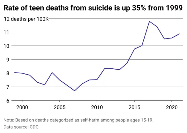 Us Suicide Rate On Rise Health Agency Report