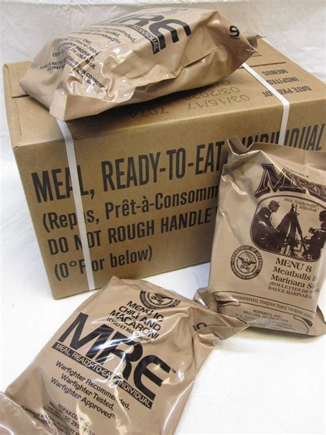 Usgi Mre Military Case Of 12 Meals Ready To Eat