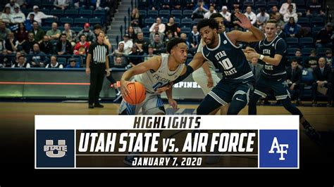 Utah State Vs Air Force Basketball Highlights 2019 20 Stadium