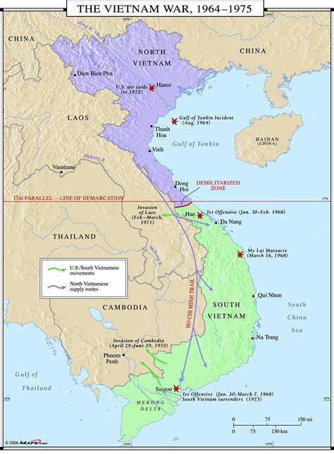 Vietnam War World Map