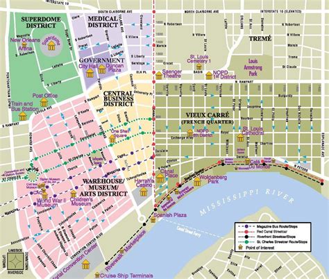 Walking Tour Printable French Quarter Map