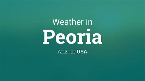 Weather In Peoria Az