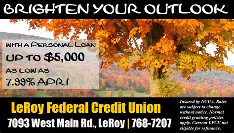 Welcome To Leroy Federal Credit Union