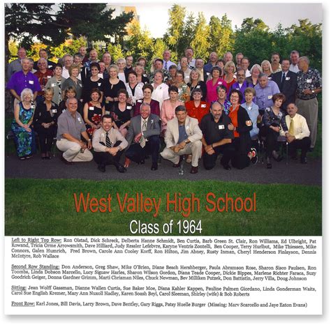 West Valley High School Class Reunion Websites