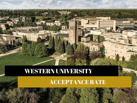 Western University Acceptance Rate National Scholarships 2024 2025