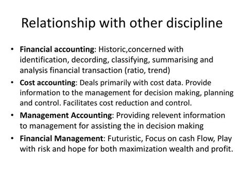 What Is The Relationship Of Financial Management With Other Disciplines