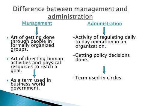 Whats The Difference Between Business Administration And Management