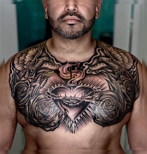 Whole Chest Tattoo Designs