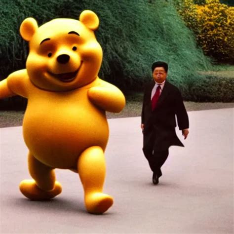 Winnie The Pooh Pushing Xi Jinping On A Swing Stable Diffusion Openart