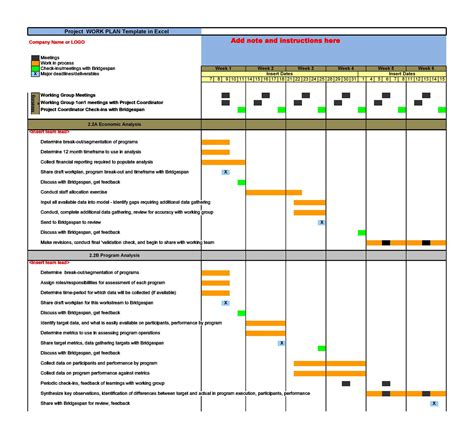 Work Plan 40 Great Templates Amp Samples Excel Word Template Lab