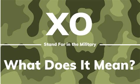 X O Meaning Military