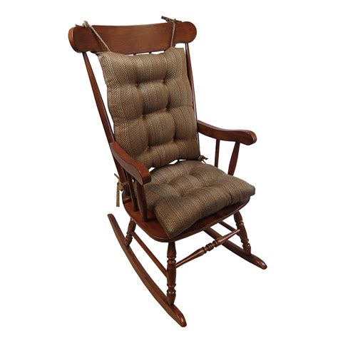 Xl Rocking Chair Cushion Set With Gripper Bottom Cracker Barrel