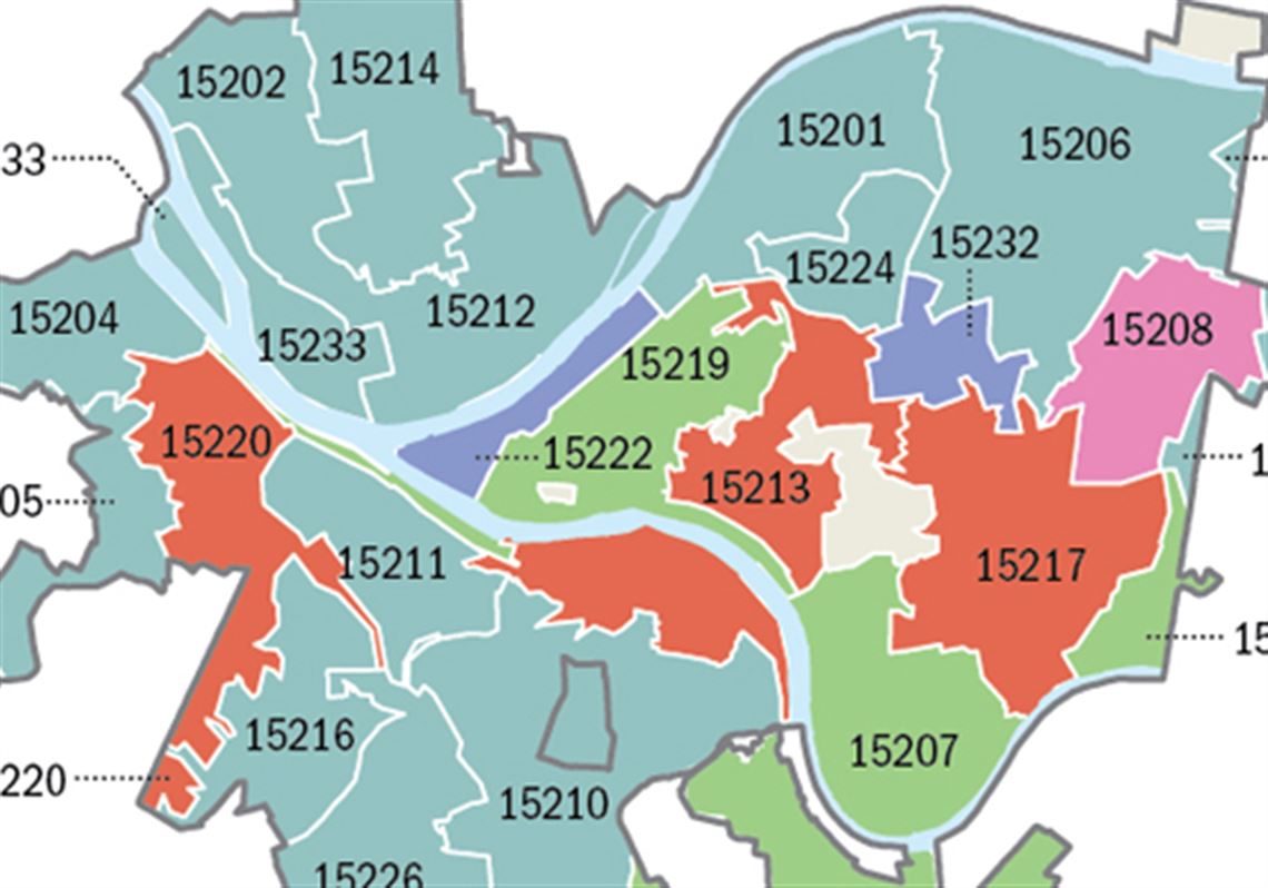 Zip Code Map Pittsburgh Pa Map