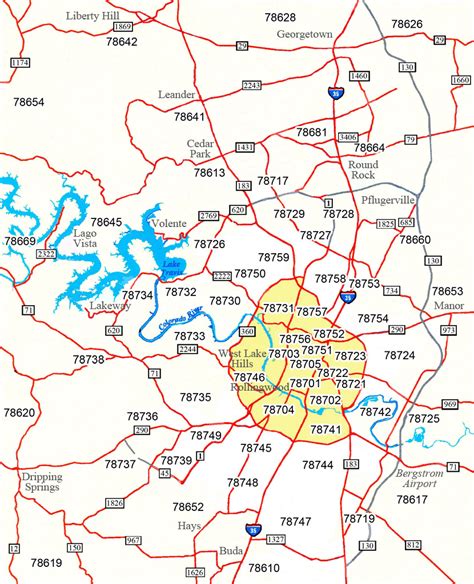 Zip Codes Austin Tx Map Flora Jewelle